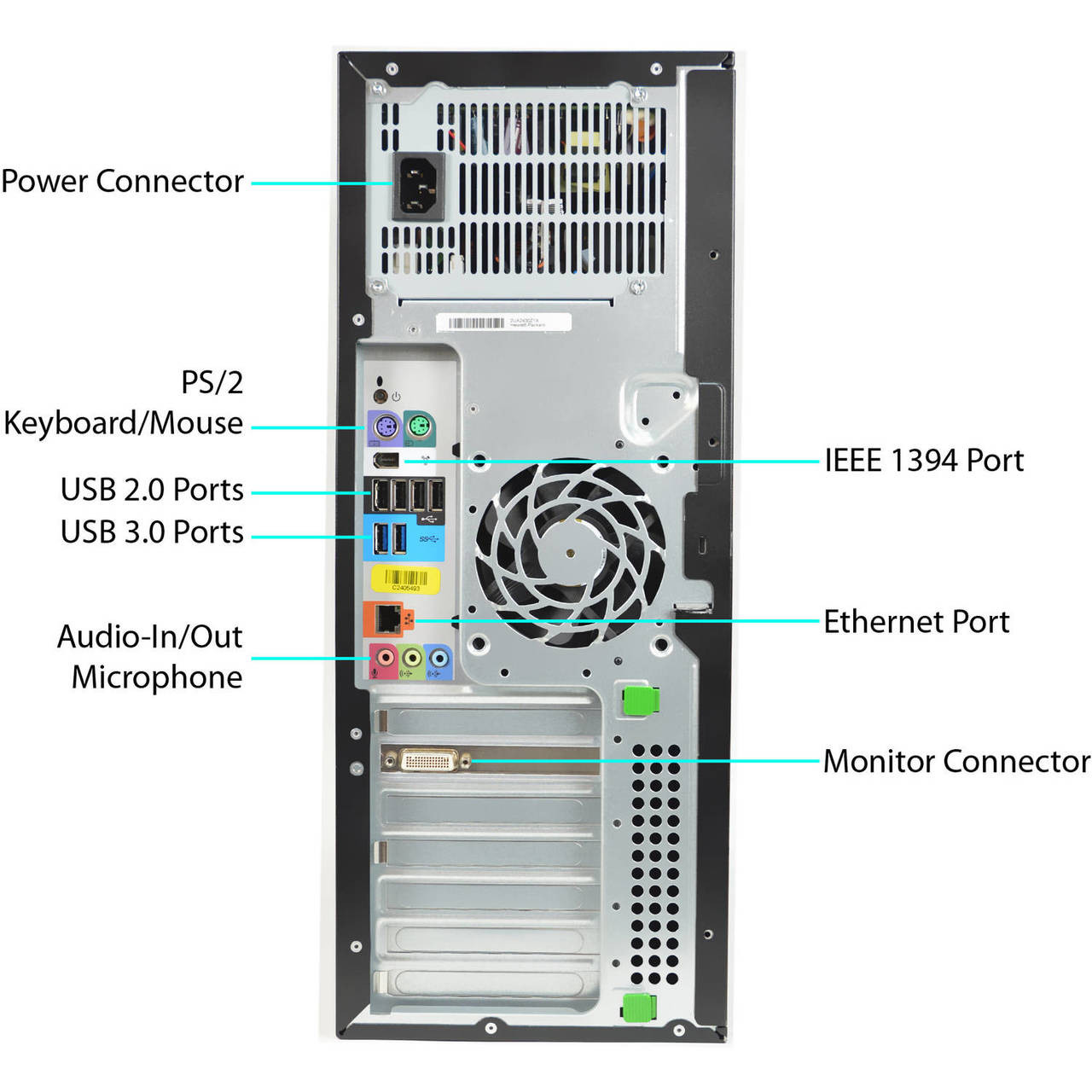 HP Workstation Z420 Tower Quad Core Intel Xeon 3.6GHz, 8GB Ram, 500GB HDD,  DVD-RW, Windows 10 Pro 64 Desktop Computer