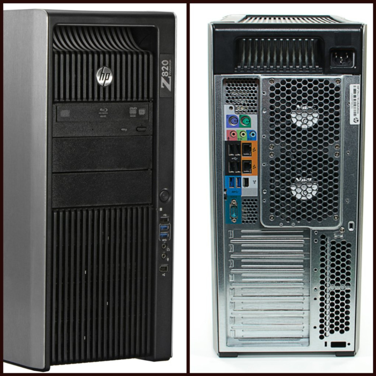 HP Workstation Z820 Tower Dual Eight Core Intel Xeon 2.60GHz, 32GB Ram,  500GB SSD, DVD-RW, Windows 10 Pro 64 Desktop Computer