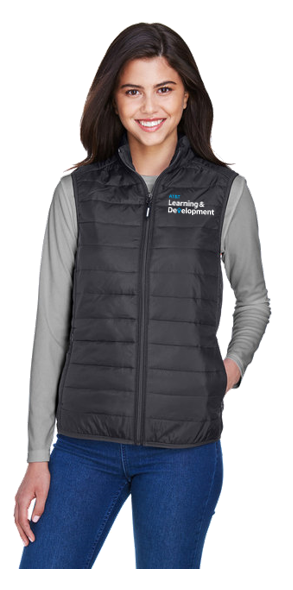 Women's Core365 Prevail Packable Puffer Vest - Black