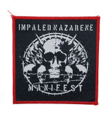Impaled Nazarene - Manifest Red 4x4" Woven Patch