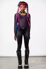 Astraios Purple Mesh Top