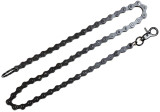 12" Black Bike Wallet Chain