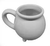 Witch's Cauldron White Ceramic Mug