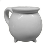 Witch's Cauldron White Ceramic Mug