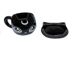 Kawaii Moon Kitty Mug with Saucer