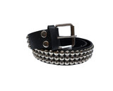 Leather Belt with Dome Studs