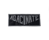 Abacinate - Grey Logo 4x2" Embroidered Patch
