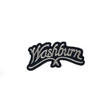 Washburn Guitars - Silver Logo 3x1.5" Embroidered Patch