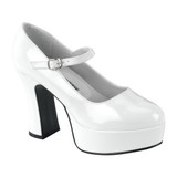 White Patent Mary Janes - MARYJANE-50