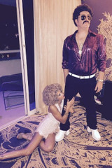 White Patent Platform Men's Disco Shoes - JAZZ-02