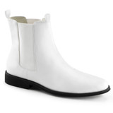 White Men's Pull-on Chelsea Boot - TROOPER-12
