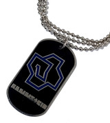 German Band - Blue Logo Dog Tag Necklace