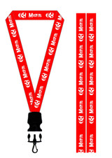 Misfits - Collage Red Lanyard