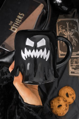 Boo Black Ghost Mug