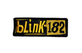 Blink 182 - Gold Logo 4.5X1.5" Embroidered Patch Blink 182 - Gold Logo 4.5X1.5" Embroidered Patch