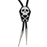 Kreepsville 666 - Coffin Skull Bones Bolo Western Tie