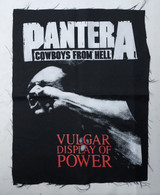 Pantera Vulgar Display of Power Test Print Backpatch