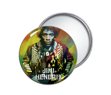 Jimi Hendrix Round Pocket Mirror