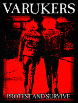 Varukers - Protest and Survive 10.5"x14" Printed Backpatch