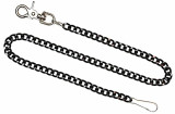 Black Aluminium 12" Wallet Chain