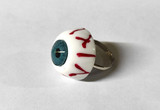 Blue Eyeball Adjustable Ring