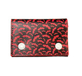 Red Bats Genuine Leather Tri-Fold Wallet