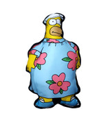 The Simpsons - Homer in a MuuMuu Throw Pillow