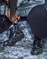 1460 Serpent Print Leather Lace Up Boots