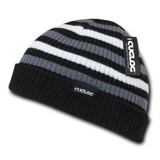 Black, Gray and White Kilimanjaro Striped Beanie