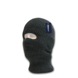 Charcoal Grey 1 Hole Face Ski Mask Beanie