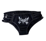 Mayhem - Logo Black Strappy Panty