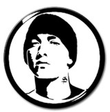 Eminem - B&W 1.5" Pin