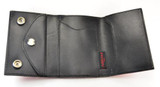 Winged Skull  Wallet with Chain - Black