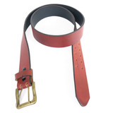 Brick Double Perforated Leather Belt