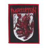Imprecation - Red Lion Sigil 5X4" Woven Patch