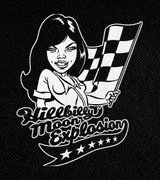 Hillbilly Moon Explosion 4x4.5" Printed Patch