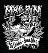 Mad Sin - Logo 5x6" Printed Patch Mad Sin - Logo 5x6" Printed Patch