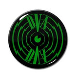 Clock DVA - Green Logo 1.5" Pin