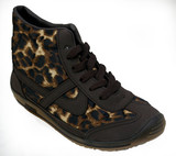Leopard Print Hi-Top Boots