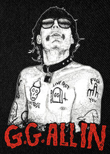 G.G. Allin 11x15" Printed Backpatch
