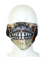 Mustache Skull Face Mask