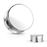 Pair of Solid Steel Saddle Plug Ear Expansions