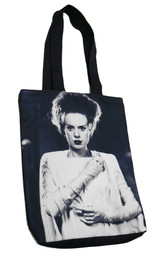 Bride of Frankenstein B&W Shoulder Tote Bag