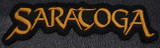 Saratoga - Gold Logo 5x1.5" Embroidered Patch