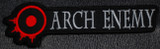 Arch Enemy - Red/Grey Logo 5.5x2" Embroidered Patch