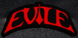 Evile - Red Logo 4.5x3" Embroidered Patch
