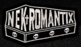 Nekromantix - White Coffin 3x2" Embroidered Patch