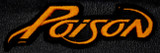 Poison - Yellow Logo 4x1" Embroidered Patch