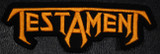 Testament - Gold Logo 4x2" Embroidered Patch