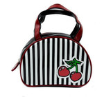 Striped Cherry Handbag